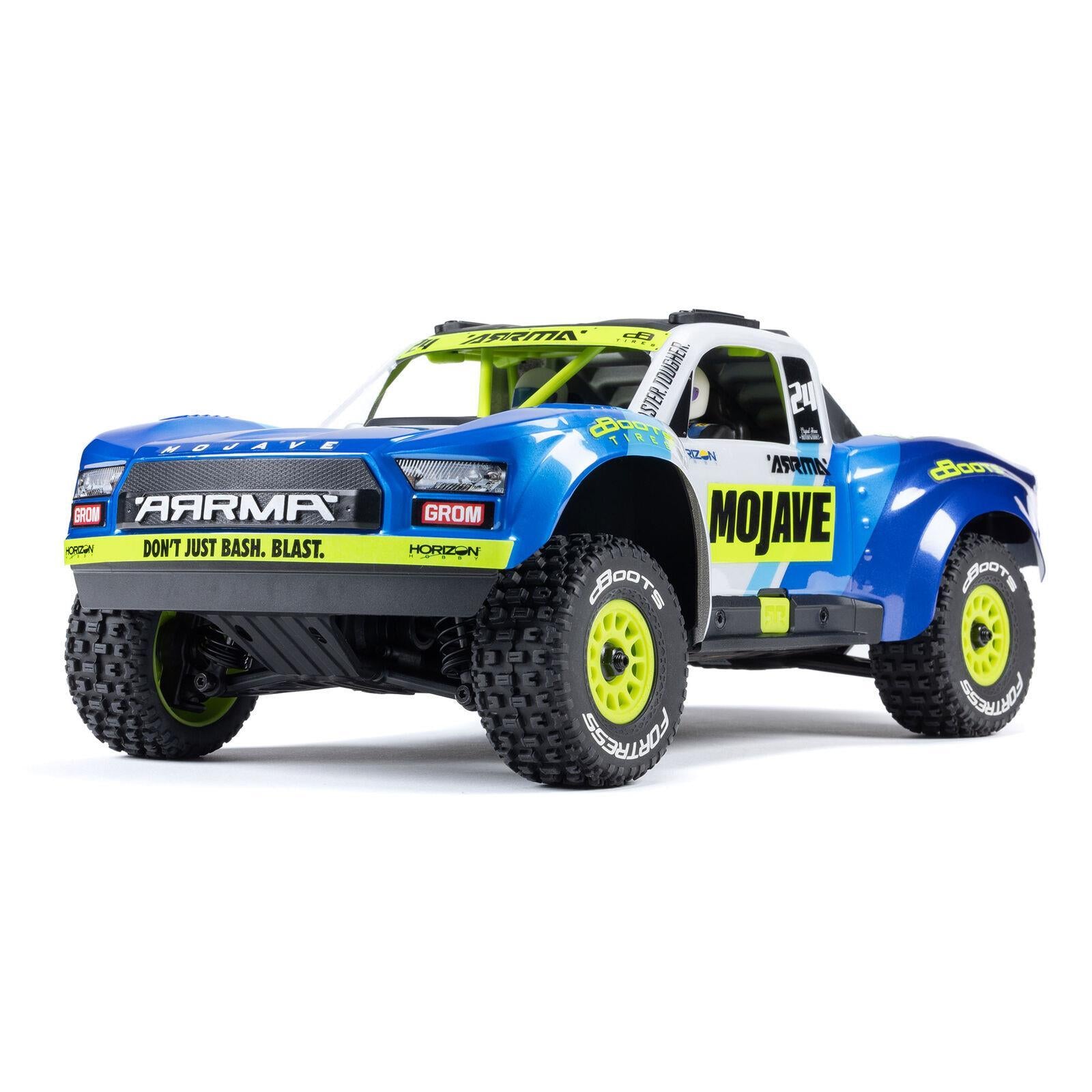 MOJAVE GROM 4x4 SMART Small Scale Desert Truck (Blue/White) - Xtreme RC