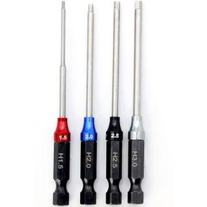 RC Hex Driver 1/4" Power Tool Set Metric 1.5, 2.0, 2.5, 3.0mm - Xtreme RC