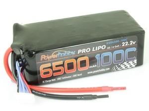 6500mAh 22.2V 6S 100C LiPo Battery (no connector) - Xtreme RC
