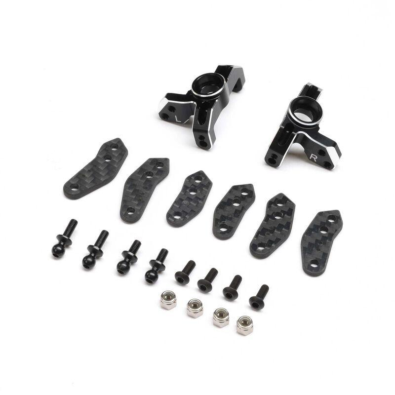Spindle Set, Aluminum, Black: 22S Sprint - Xtreme RC