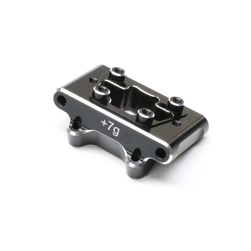 Front Pivot Block, Aluminum, Black: 22S Sprint - Xtreme RC