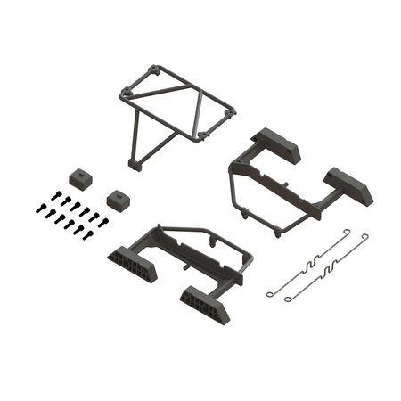 Desert Truck Body Roll Cage Set, Black: GROM - Xtreme RC