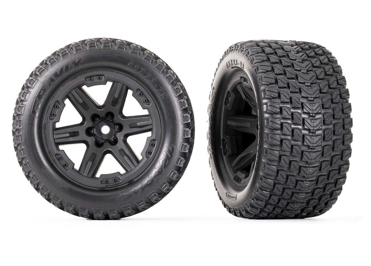 T&W RXT BLK 2.8/GRAVIX TIRE - Xtreme RC