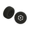 dBoots FORTRESS LP Tire Set Glued Black (2) - Xtreme RC