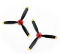 Rage R/C 3-Blade Propeller & Spinner (2); P-40 - Xtreme RC