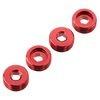 Nut Front Hub Aluminum Red (4) - Xtreme RC
