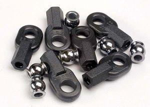Rod Ends (long) (6)/hollow ball connectors (6) - Xtreme RC