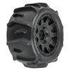 Dumont F/R Tires Mounted 12mm Hex Black Raid (4) for Arrma Granite Grom