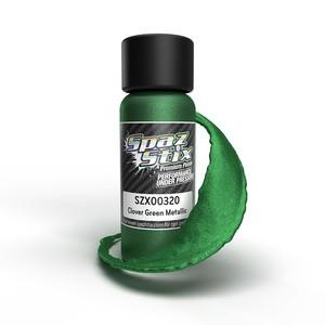 Spaz Stix Clover Green Metallic Airbrush Ready Paint, 2oz Bottle - Xtreme RC