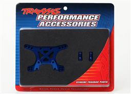 Shock tower, front, 7075-T6 aluminum (blue-anodized) - Xtreme RC