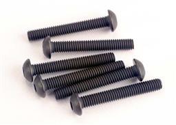 Screws, 3x20mm button-head machine (hex drive) (6) - Xtreme RC