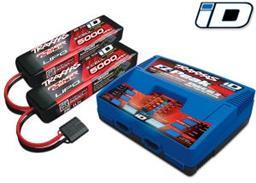 Battery/charger completer pack (includes #2972 Dual iD charger (1), #2872X 5000mAh 11.1V 3-cell 25C LiPo battery (2)) - Xtreme RC