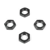 Wheel Nuts (17mm, serrated, gun metal anodized, M12x1.0, 4pcs) - Xtreme RC