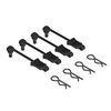 Body Clip Retainer 1/10 Scale Black (4) - Xtreme RC