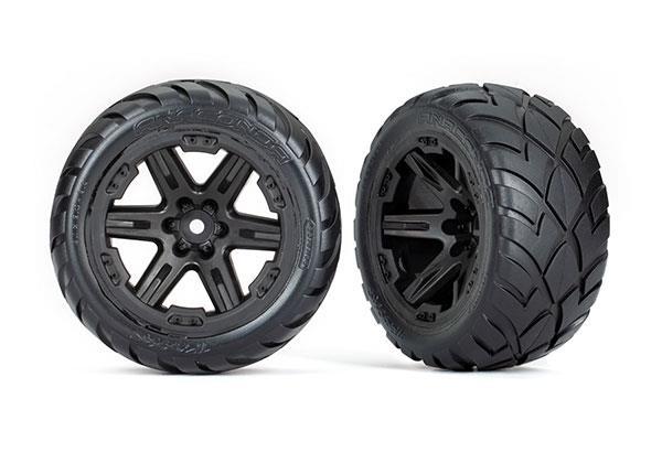 RXT black wheels, Anaconda tires, foam inserts) (4WD electric front/rear, 2WD electric front only) (2) (TSM rated) - Xtreme RC