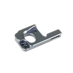 Motor Mount Insert (7075, gun metal ano, EB/ET48 2.0) - Xtreme RC