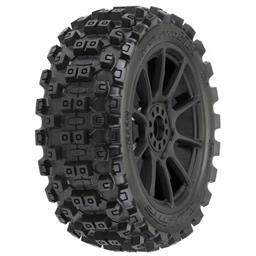 Badlands MX M2 1/8 MTD Mach 10 Black Wheels F/R - Xtreme RC