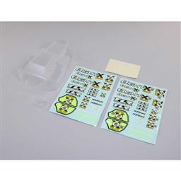 Body Set, Clear, w/Decals: 8X, 8XE 2.0 - Xtreme RC