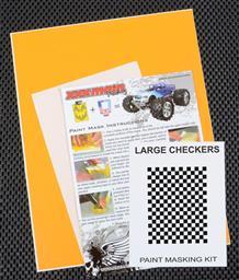 Large Checkers Paint Mask - Xtreme RC