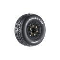 SC-Rocket M Oval Track 1/10 Short Course Tires, Soft, 12, 14 & 17mm Removable Hex on Black Rim (2) - Xtreme RC