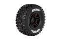 SC-Uphill 1/10 Short Course Tires, Soft, 12, 14 & 17mm Removable Hex on Black Rim (2) - Xtreme RC