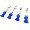 1/10 Blue Aluminum EZ Pulls (4) Body Clips (8) - Xtreme RC