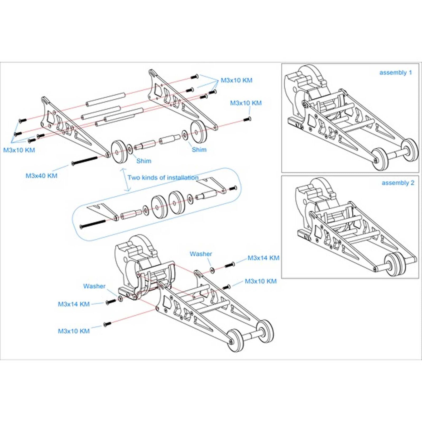 Aluminum Speed Run Wheelie BarSlash/Rustler/Bandit - Xtreme RC