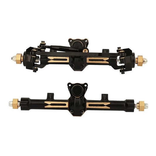 Brass Machined 110g Front & Rear Axle Set for Axial SCX24 - Xtreme RC