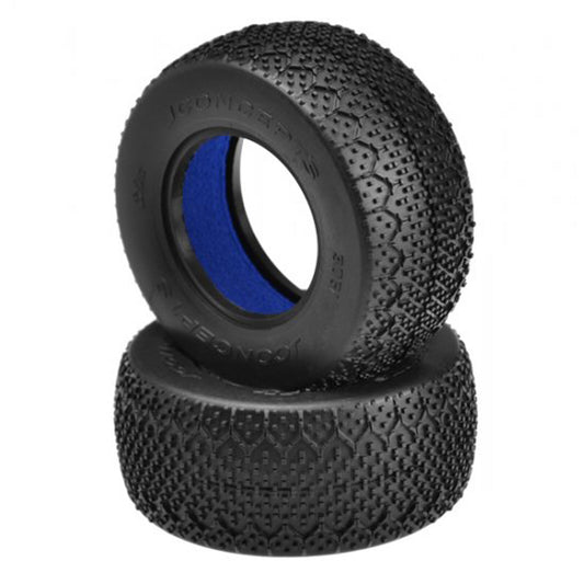 3D Short Course Truck Tire, Green (2) - Xtreme RC