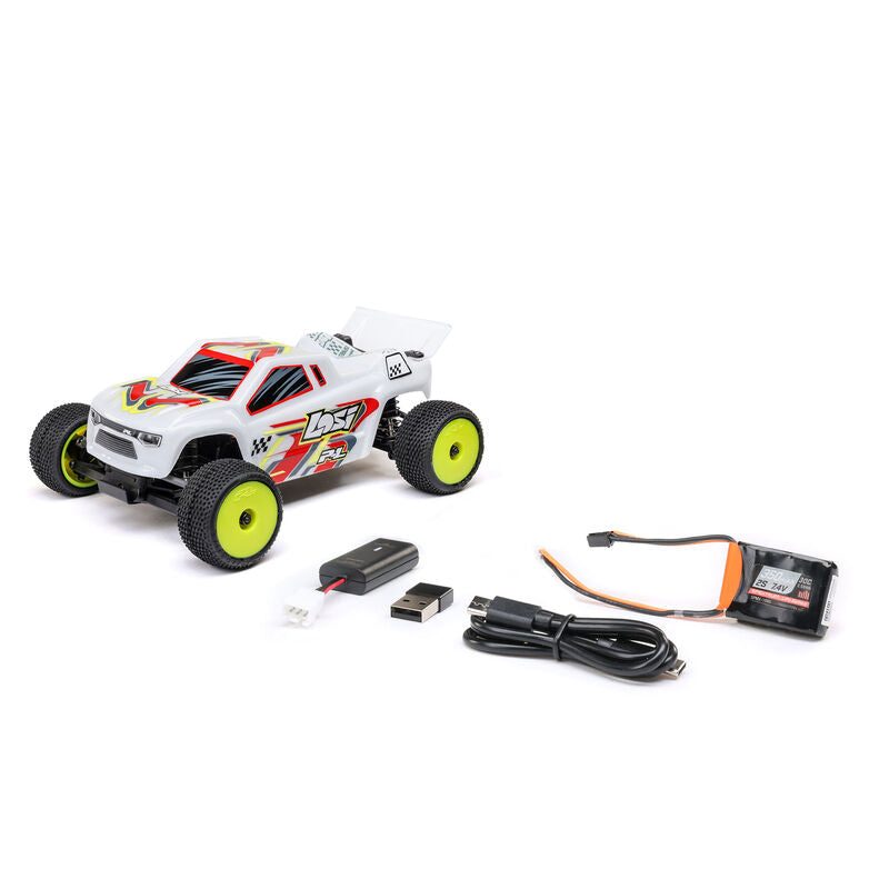 1/28 Micro-T 2S 2WD RTR Stadium Truck (Battery & Charger Included), White - Xtreme RC