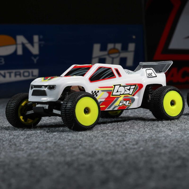 1/28 Micro-T 2S 2WD RTR Stadium Truck (Battery & Charger Included), White - Xtreme RC