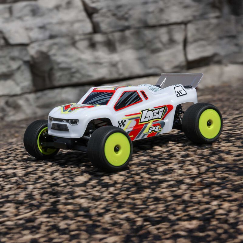 1/28 Micro-T 2S 2WD RTR Stadium Truck (Battery & Charger Included), White - Xtreme RC