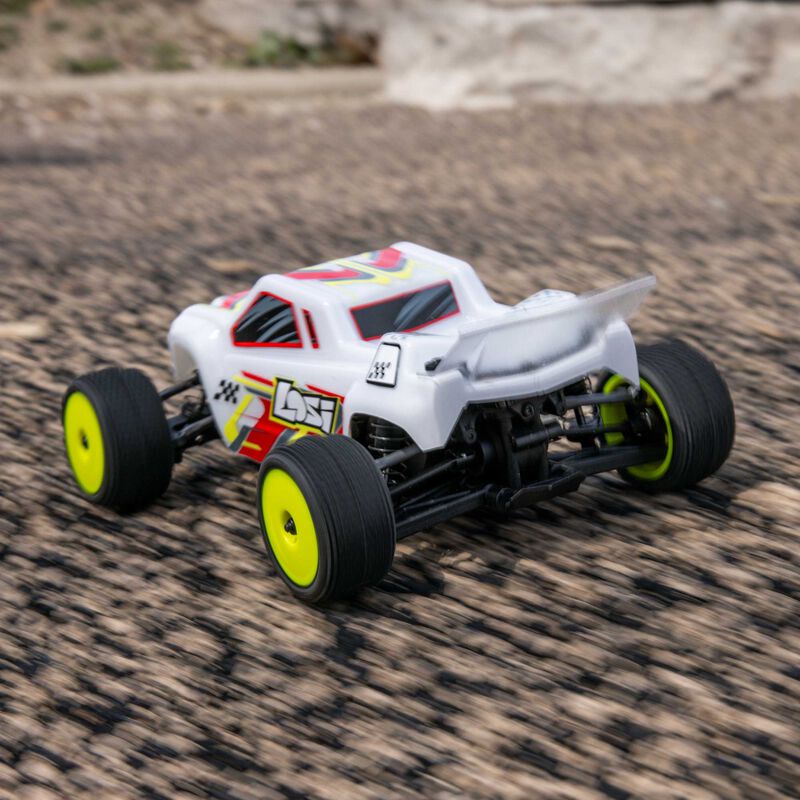 1/28 Micro-T 2S 2WD RTR Stadium Truck (Battery & Charger Included), White - Xtreme RC