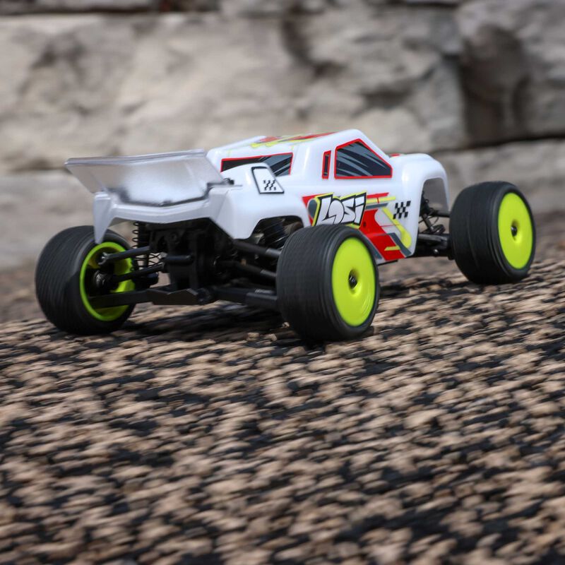 1/28 Micro-T 2S 2WD RTR Stadium Truck (Battery & Charger Included), White - Xtreme RC