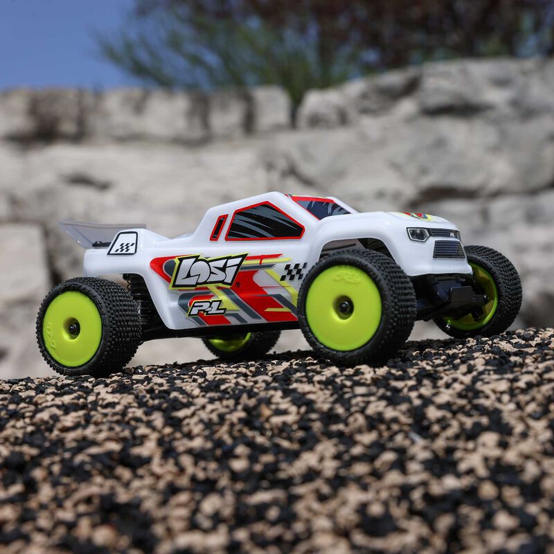 1/28 Micro-T 2S 2WD RTR Stadium Truck (Battery & Charger Included), White - Xtreme RC