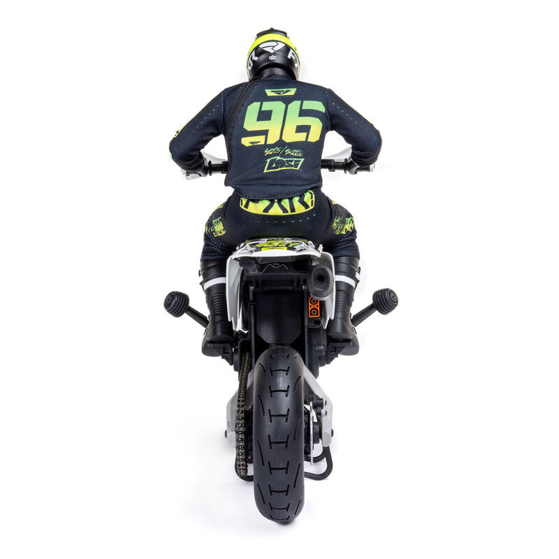 Promoto-SM 1/4 Super Moto Motorcycle, FXR, White: RTR Basic - Xtreme RC