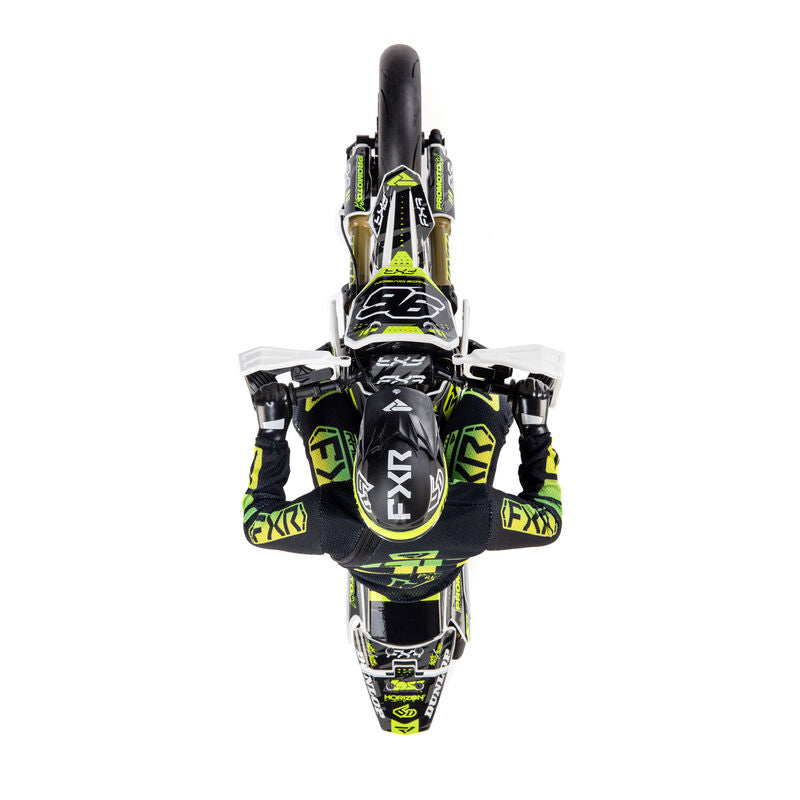 Promoto-SM 1/4 Super Moto Motorcycle, FXR, White: RTR Basic - Xtreme RC