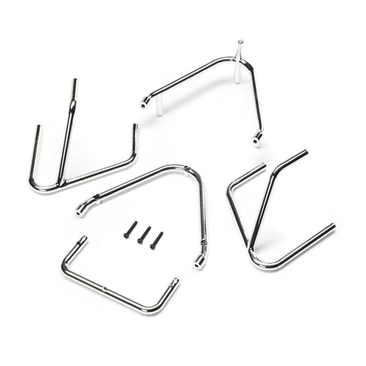 Bumper Set, Chrome: 22S Sprint - Xtreme RC