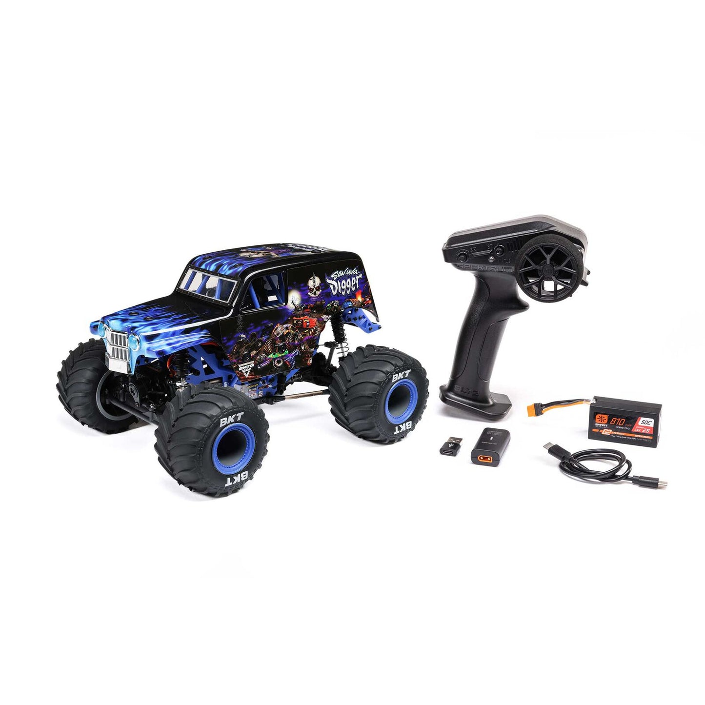 1/18 Mini LMT 4WD Son Uva Digger Monster Truck Brushed RTR - Xtreme RC
