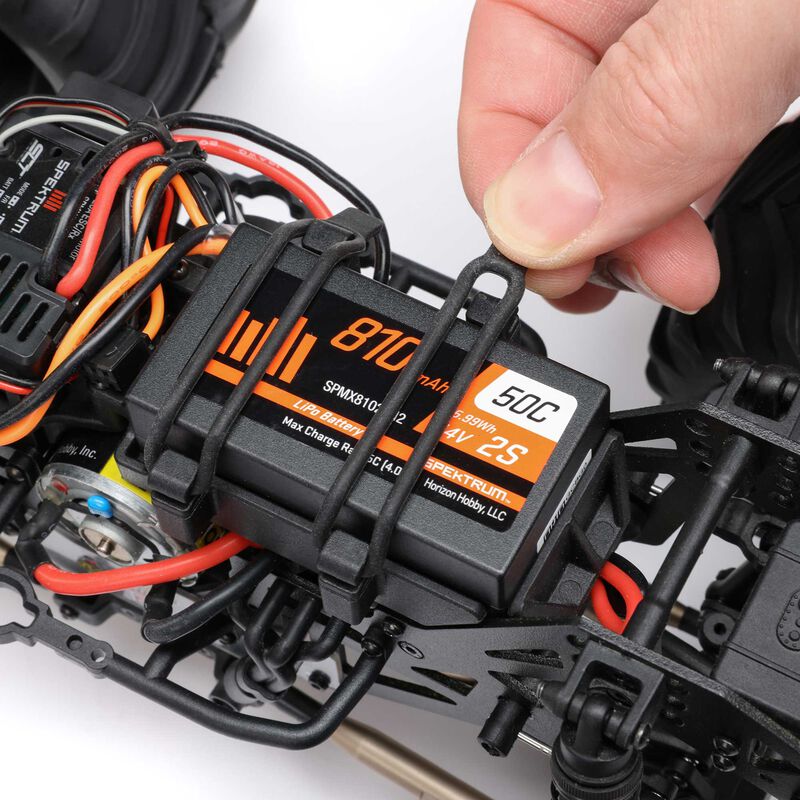 1/18 Mini LMT Megalodon 2S 4X4 RTR Brushed Monster Truck (Battery & Charger Included), Blue - Xtreme RC