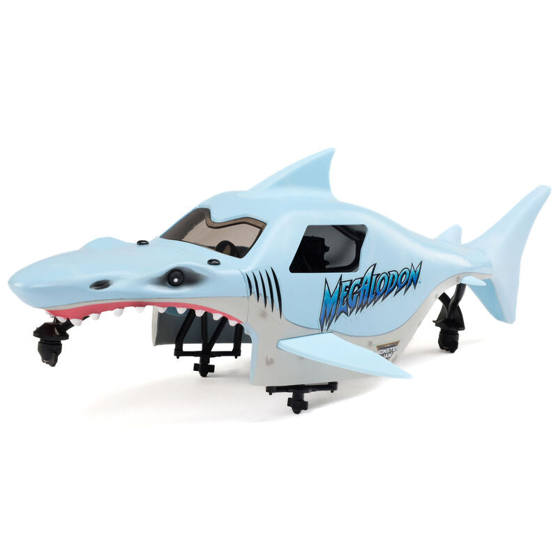 1/18 Mini LMT Megalodon 2S 4X4 RTR Brushed Monster Truck (Battery & Charger Included), Blue - Xtreme RC