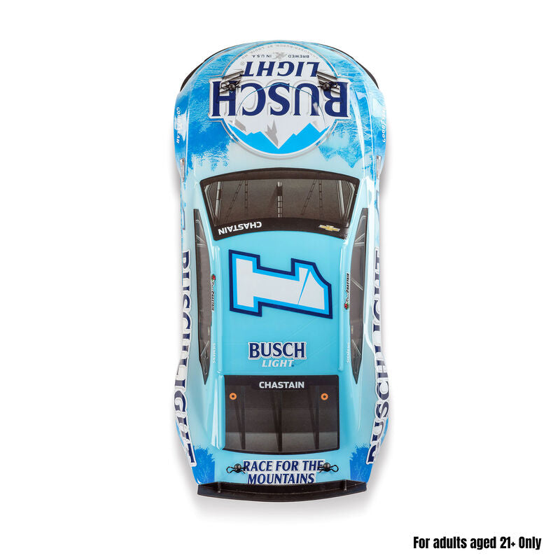 1/12 NASCAR RC Race Car Ross Chastain No. 1 2025 Busch Light Chevrolet ZL1 2S AWD RTR Brushed On-Road (Battery & Charger Included), Blue - Xtreme RC