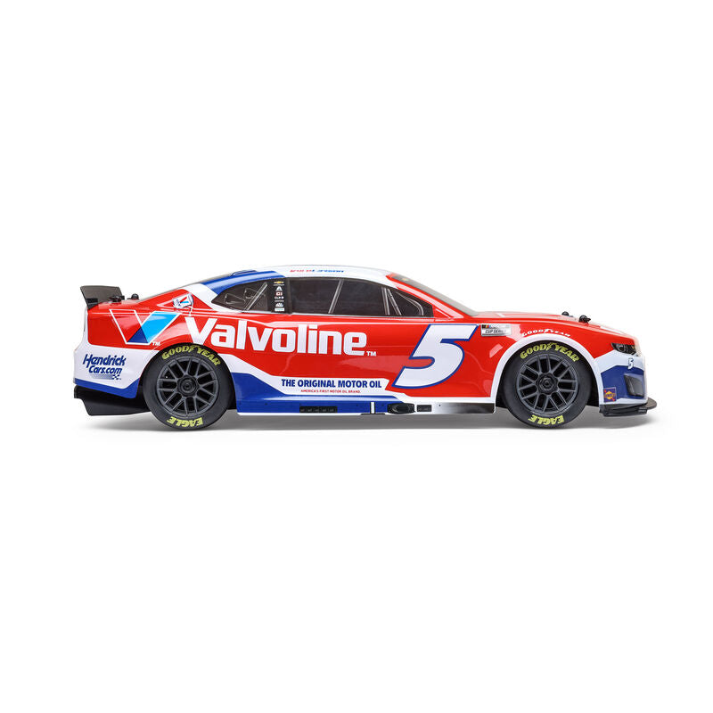 1/12 NASCAR RC Racecar Kyle Larson No. 5 2025 Valvoline Chevrolet Camaro ZL1 2S AWD RTR Brushed On-Road (Battery & Charger Included), Red - Xtreme RC