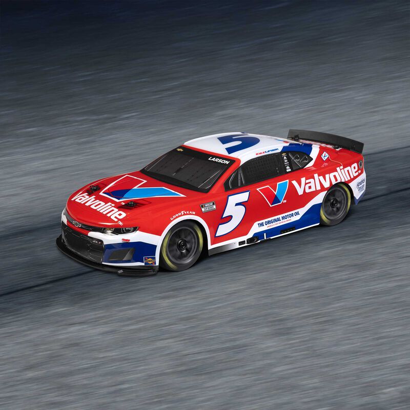 1/12 NASCAR RC Racecar Kyle Larson No. 5 2025 Valvoline Chevrolet Camaro ZL1 2S AWD RTR Brushed On-Road (Battery & Charger Included), Red - Xtreme RC
