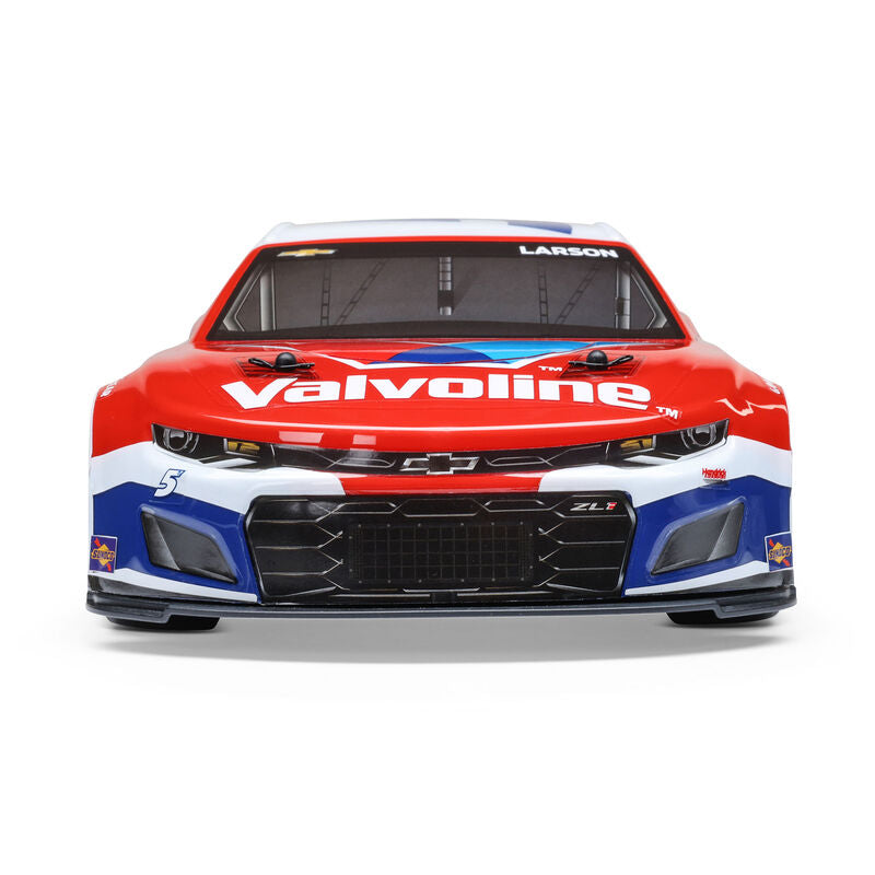 1/12 NASCAR RC Racecar Kyle Larson No. 5 2025 Valvoline Chevrolet Camaro ZL1 2S AWD RTR Brushed On-Road (Battery & Charger Included), Red - Xtreme RC