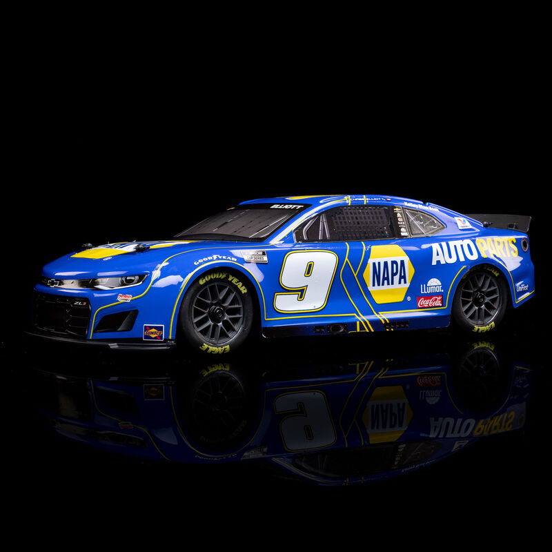1/12 NASCAR RC Racecar Chase Elliot No. 9 2025 NAPA Chevrolet Camaro ZL1 2S AWD Brushed On-Road (Battery & Charger Included), Blue - Xtreme RC
