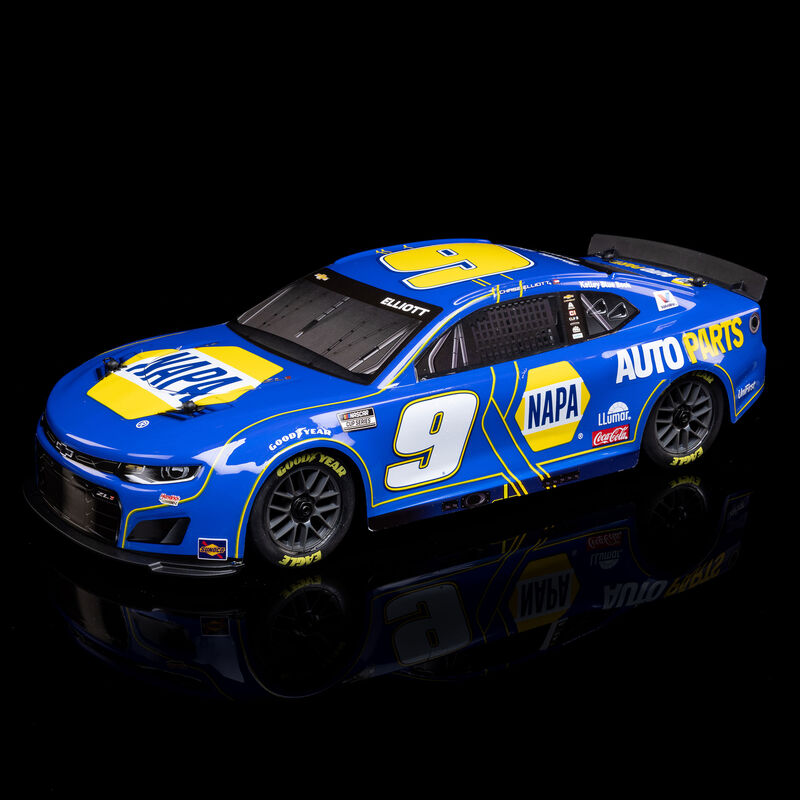 1/12 NASCAR RC Racecar Chase Elliot No. 9 2025 NAPA Chevrolet Camaro ZL1 2S AWD Brushed On-Road (Battery & Charger Included), Blue - Xtreme RC