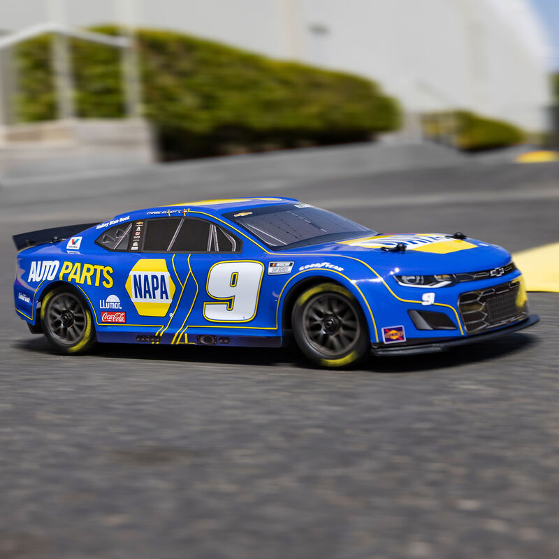 1/12 NASCAR RC Racecar Chase Elliot No. 9 2025 NAPA Chevrolet Camaro ZL1 2S AWD Brushed On-Road (Battery & Charger Included), Blue - Xtreme RC