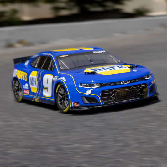 1/12 NASCAR RC Racecar Chase Elliot No. 9 2025 NAPA Chevrolet Camaro ZL1 2S AWD Brushed On-Road (Battery & Charger Included), Blue - Xtreme RC