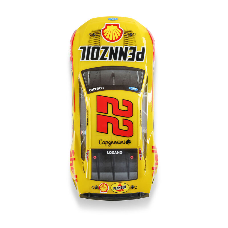 1/12 NASCAR RC Racecar Joey Logano No. 22 2025 Shell-Pennzoil Ford Mustang 2S AWD RTR Brushed On-Road (Battery & Charger Included), Yellow - Xtreme RC
